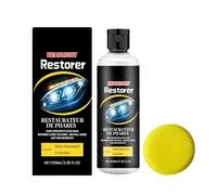 Headlight Restoration Kit, 100ml Car Headlight polsh Cleaner, Automotive Headlamp Scratch Remover Solution For Truck Sedan RV Vehicle Lens Restoration Clarity Enhancement And Exterior Maintenance Use