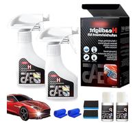 Headlight Restoration Spray,Automotive Headlamp Refurbisher Crystallization Coating Agent Kit,Headlights Refurbishment Kit with Towel and Sponge,Headlight Rejuvenator Suitable for All Vehicles