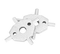 Headlight Washer Nozzle Cover Cruciform And Sturdy Fit for X Type S Type Metal Silver Approx 3 3 X 2 8 X 0 4cm