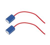 Headlight Wire Adapter Harness 2 Pack | 12V H1 Ceramic Socket Pigtail for LED Bulbs | Steady Solid Replacement for Cars Boats Trailers