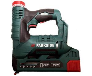 HEADNMORE® 1 agrafeuse Parkside® PAT 20 V + 1 porte-clés HEADNMORE® (sans batterie)