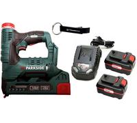 HEADNMORE® Bundle - 1 x PARKSIDE® 20V agrafeuse sans fil PAT 20 + 1 x HEADNMORE® porte-clés avec 2x 4Ah batterie incluse