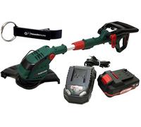 HEADNMORE® Bundle - 1x PARKSIDE® coupe-bordures PRTA 20 / coupe-bordures + 1x HEADNMORE® porte-clés (batterie 1x2Ah incluse)