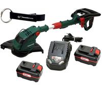 HEADNMORE® Bundle - 1x PARKSIDE® coupe-bordures PRTA 20 / coupe-bordures + 1x HEADNMORE® porte-clés (batterie 2x4Ah incluse)