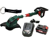 HEADNMORE® Bundle - 1x PARKSIDE® coupe-bordures PRTA 20 / coupe-bordures + 1x HEADNMORE® porte-clés (incl. 1x4Ah batterie)
