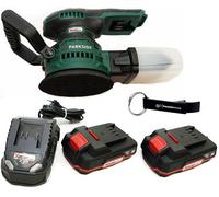 HEADNMORE® bundle avec la ponceuse excentrique sans fil 20V PARKSIDE® PAEXS 20-Li B2 (batterie 2x2Ah incluse) et le porte-clés décapsuleur HEADNMORE