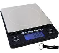 HEADNMORE® Bundle - DIPSE® TP500 Balance numérique (500 x 0,01 g) + porte-clés HEADNMORE®