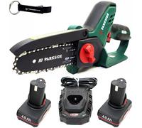 HEADNMORE® Bundle - PARKSIDE® Coupe-bois sans fil 12V Elagueuse PGHSA 12 + porte-clés HEADNMORE® (batterie 2x4Ah incluse)