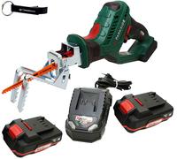 HEADNMORE® Bundle - PARKSIDE® Scie à élaguer sans fil 20V PASA 20 + porte-clés HEADNMORE® (batterie 2x2Ah incluse)