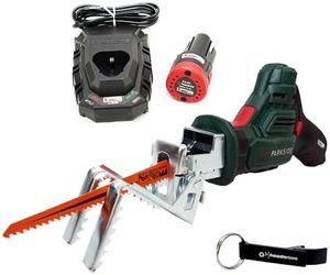 HEADNMORE® Bundle - Parkside® Scie d'élagage sans fil 12 V PAAS 12 + porte-clés HEADNMORE® (batterie 1 x 2 Ah)