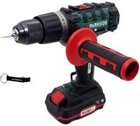 HEADNMORE Bundle PSBSA 20-Li Perceuse-visseuse à percussion sans fil 20 V 3 en 1 avec batterie 2 Ah + porte-clés