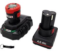 HEADNMORE® Parkside® - Kit batterie 12 V 2 Ah + 4 Ah PAPK + chargeur PLGK 2,4 A + porte-clés
