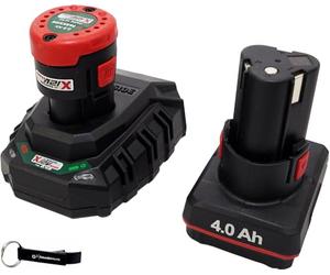 HEADNMORE® Parkside® - Kit batterie 12 V 2 Ah + 4 Ah PAPK + chargeur PLGK 2,4 A + porte-clés