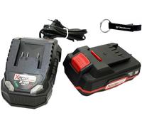 HEADNMORE® Parkside® Kit batterie 20 V 2 Ah PAP20 B1 + chargeur PLG20 C1 + porte-clés HEADNMORE®