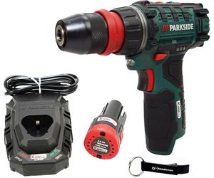 HEADNMORE® Parkside® Perceuse-visseuse sans fil 12 V PBSA 12 (avec batterie 2 Ah) + porte-clés