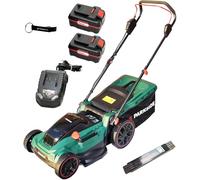 PARKSIDE® Tondeuse à gazon sans fil 40V PRMA 40-Li D2 (incl. batterie 2x4Ah) +porte-clés +mètre en bundle HEADNMORE