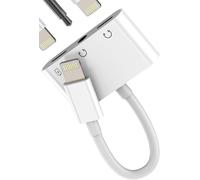 Headphone Adapter Lightning Jack Audio AUX 3.5mm for iPhone 14 13 12 11 Pro Max MFI certified for Apple Charger Cable Connector Car Accessories for iPad Microphone