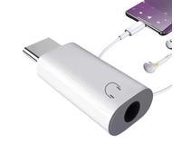 Headphone Adapter Type C to 3.5mm Aux Converter Low Latency Audio Adapter Compatible with Phone Tablet Speaker Keyboard Guitar Piano High-Fidelity Sound Plug and Play Portable Design