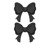 Headphone Bow Decoration Accessories - 2 Pieces Clamp-On Elastic Silicone Bow, Cute Lightweight Headphone Decor, Easy To Attach, For Women, Girls, Teens, College Students, Work, School & Commuting
