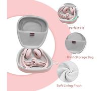 Headphone Case for Logitech H390 Logitech Zone 300 Logitech H111 Logitech H340/EKSA/Jabra/New Bee/EPOS Wireless Bluetooth Headset with Microphone Anti-Parasite Case (Pink)