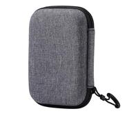 Headphone Hard Case - Composite Material 14cm Size, EVA Storage Bag, Sewn Craft Build | Shock Absorbing Structure 5kg Load, Waterproof Shell Case, Travel Earphone Pouch for Headsets, Cables, Drives