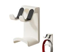 Headphone Holder Hanger, Adhesive Wall Mount Hook, No Drill Rack, Controller Storage Hook, Desk Space Saving Organizer, Home Office Living Room Setup for Headset Storage Use 2.56*4.92*2.44in