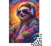 Headphones Koala Puzzles 1000 Pièces Cadeau Unique Jeu Éducatif Challenge Toy À De Qualité Supérieure Peinture Art pour Adultes Enfants 1000pcs (38x26cm)