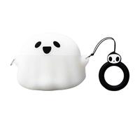 Headphones Organizer | Luminous Cute Ghost Case | Glow in The Dark with Earbud Guard, Shockproof Pouch | Silicone Protective Skin Cover for Boys Girls Teens Men Women Kids Family