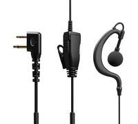 HeadphonesG-Shape PTT Headset2 Pin for RadiosCompatible with Midland G7 Pro G8 G9 Pro M24 Plus M48 M99 G6 XT G7 XTR Alan HP450 (G08C,1)