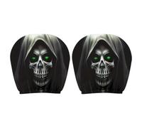 Headrest Covers For Cars 2-Piece Halloween Spooky Breathable Elastic