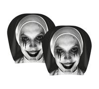 Headrest Covers for Cars - 2 Pieces Horror Car Headrest Protector Funny