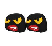 Headrest Covers Set - Funny Double Sided Printed Car Head Rest Covers