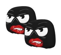 Headrest Covers Set | Funny Double Sided Printing Washable Decor | Car Head