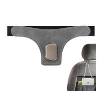 Headrest Hook - Leather, Universal Fit Back Hook Premium PU Finish And Space-Saving Storage | Easy-Install Seat Organizer Car Headrest Hanger, Auto Interior Hooks For Coats, Handbags, Groceries