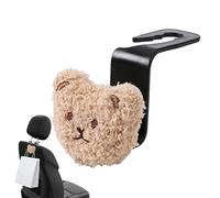Headrest Hooks For Car,1x Cute Bear Rear Bag Hook Holder Hooks Back Seat - Versatile Back Seat Headrest Hangers| Convenient To Install Creative Universal Smooth For Umbrellas Purse Bags Coats
