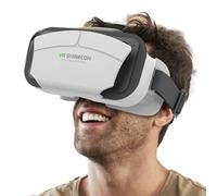 Heads de tête VR | Goggles de réalité virtuelle pour les films et les jeux | Lunettes VR réglables compatibles avec des smartphones de 4,5 à 7,0 pouces, des objectifs HD, un amorti doux, une sangle