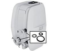 HeadSeal Ensemble de joints de rechange de qualité supérieure pour Bestway Lay-Z-Spa AirJet - Comprend des joints en silicone A, B et C - Anti-fuite pour toutes les pompes de chauffage Airjet