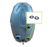 Headseal. Pièces de rechange com Premium Spa : compatibles avec Bestway Lay Z Spa SaluSpa AirJet - Pompes de chauffage, joints et joints en forme d'œuf - Garantit une haute performance (joints B et C)