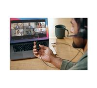 Headset 322 - Micro-casque - sur-oreille - filaire - USB-A - noir de charbon