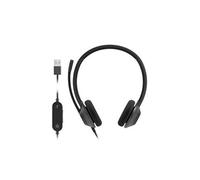 Headset 322 - Micro-casque - sur-oreille - filaire - USB-A - noir de charbon