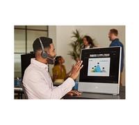 Headset 722 - Micro-casque - sur-oreille - Bluetooth - sans fil - noir de charbon - Cisco Webex Certified