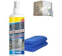 Headstone Restoration And Cleaning Spray, Headstone Cleaning & Restoration Spray - Remove Stains Instantly, Headstone Restoration Cleaning Spray, Headstone Cleaner For Graves, Cleaning & Dirt