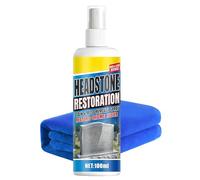 Headstone Restoration Cleaning Spray, Gravestone & Monument Cleaner, Removes Stains, Rust, and Dirt, Headstone Restoration Kit for Granite & Marble Memorials (1Pcs)