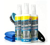 Headstone Restoration & Cleaning Spray,Pour éliminer Les Taches Et La Mousse. Sans Frotter. Formule Douce Et Respectueuse De L'environnement Qui N'abîme Pas La Pierre. 100 Ml (*3)