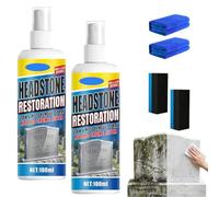 Headstone Restoration Spray, Headstone Cleaning Restoration Spray, Removes Dirt & Highly Effective, For Graves, Tombstones (2Pcs)
