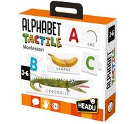HEADU - Alphabet Tactile Montessori - Un Jeu Unique Et Original pour Apprendre À Lire Dès Trois Ans ! | Jeu Educatif 2 3 4 5 6 Ans, Jeu Educatif Montessori, Cadeau Enfants, Cadeau Fille