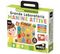 HEADU - Atelier Manine Active Montessori - Avec 24 formes tactiles des animaux | Jeux éducatifs 1 2 3 ans, jeu Montessori, jeux tactiles enfants, cadeau petit enfant, cadeau fille 2 ans