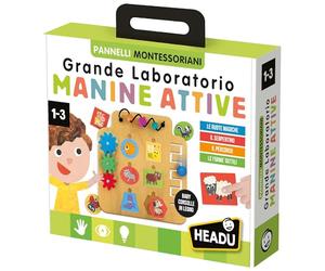 HEADU - Atelier Manine Active Montessori - avec 24 Formes tactiles des Animaux | Jeux éducatifs 1 2 3 Ans, Jeu Montessori, Jeux tactiles Enfants, Cadeau Petit Enfant, Cadeau Fille 2 Ans