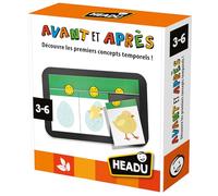 Headu - Avant Et Aprés - Découvre Les Premiers Concepts Temporels ! | Jeu Educatif 3 4 5 6 Ans, Jeux en Boîte pour Enfants, Cadeau Enfants, Cadeau Fille, Cadeau Garçon, Made in Italy