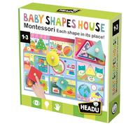 Headu - Baby House Wooden Shapes Montessori - Chaque Forme à Sa Juste Place